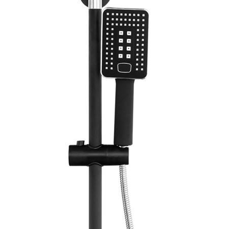 CONJUNTO DE DUCHA EXTERIOR ELENA S-1207BC NEGRO/CROMO