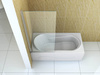 MAMPARA DE BAÑO ASTON DE 1 HOJA 60X150 FIJA CROMADA