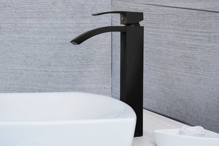 GRIFO DE LAVABO NEIRA ALTO S-1020HB NEGRO