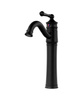 GRIFO DE LAVABO ADELITA ALTO GIRATORIO RETRO S-1088B NEGRO