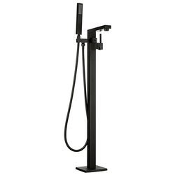 GRIFO DE BAÑERA CUBO INDEPENDIENTE S-1082B NEGRO