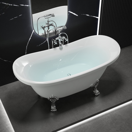 BAÑERA EXENTA BELLA DE ACRÍLICO 170×75×70 BLANCA