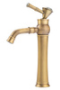GRIFO DE LAVABO CRYSTAL ALTO RETRO S-1138V ORO VIEJO
