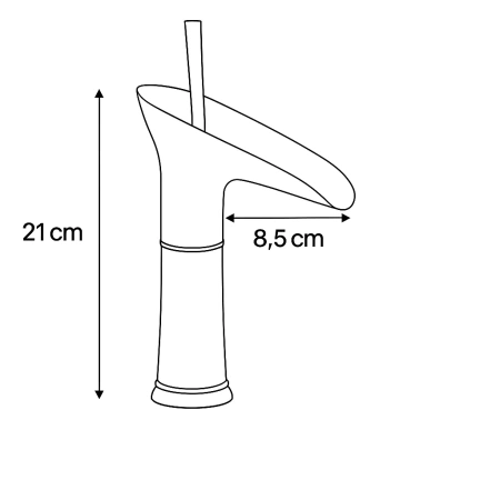 GRIFO DE LAVABO ELIANA BAJO RETRO S-1151V ORO VIEJO