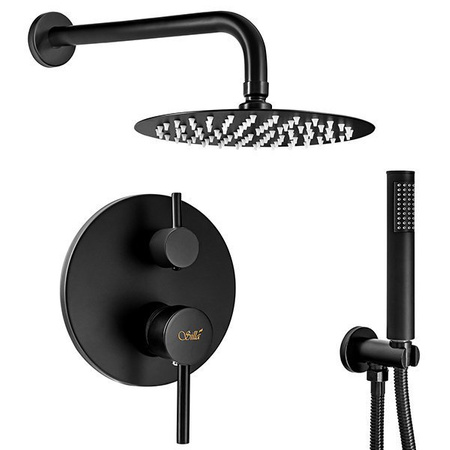 CONJUNTO DE DUCHA EMPOTRADA CARLO S-1098B NEGRO