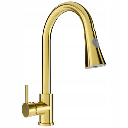 GRIFO DE COCINA PARA FREGADERO SEM-2102 DORADO