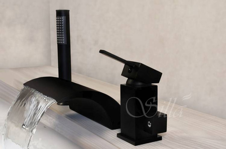 GRIFO DE BAÑERA CASCADE S-1006B DE 3 AGUJEROS NEGRO