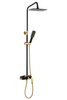 CONJUNTO DE DUCHA GIO EXTERIOR S-1157 NEGRO / DORADO
