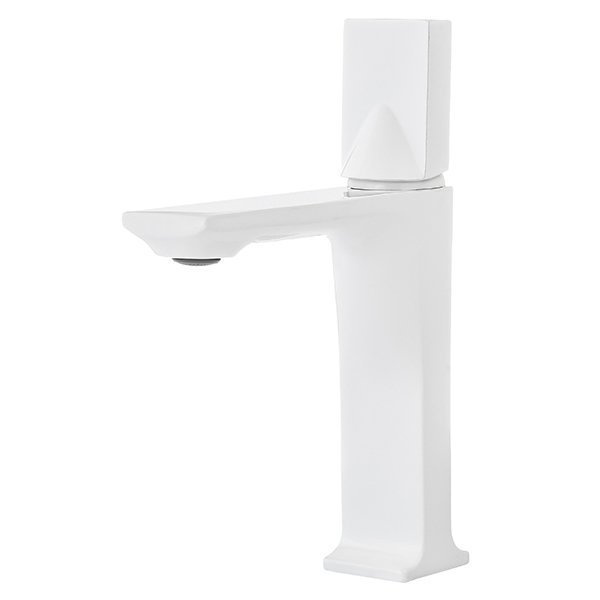GRIFO DE LAVABO STONE DE PIE BAJO S-1140 BLANCO