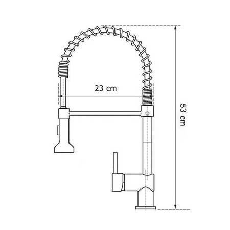 GRIFO DE COCINA PARA FREGADERO S-2109B NEGRO