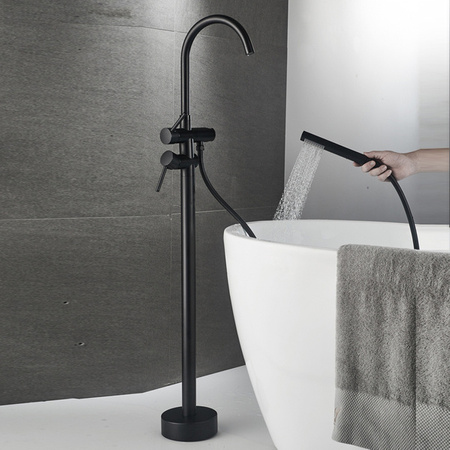 GRIFO DE BAÑERA ROSA INDEPENDIENTE SEM-1069 NEGRO