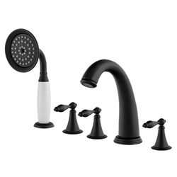 GRIFO DE BAÑERA RETRO DE 5 AGUJEROS S-1214B NEGRO