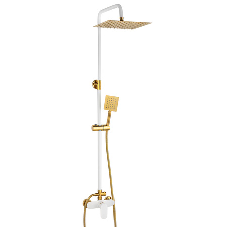 CONJUNTO DE DUCHA MARTINA EXTERIOR S-1190WG BLANCO/DORADO