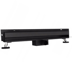 Desagüe lineal de pared lateral - 700mm Negro
