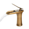 GRIFO DE LAVABO DE PIE EVANA BAJO RETRO S-1180VG ORO VIEJO