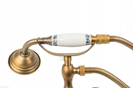 GRIFO DE BAÑERA DE PARED PALOMA RETRO S-1126V ORO VIEJO