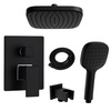 CONJUNTO DE DUCHA EMPOTRADO BASILIO S-1103 V4 NEGRO
