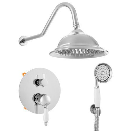 CONJUNTO DE DUCHA EMPOTRADO RETRO S-1175 CROMO