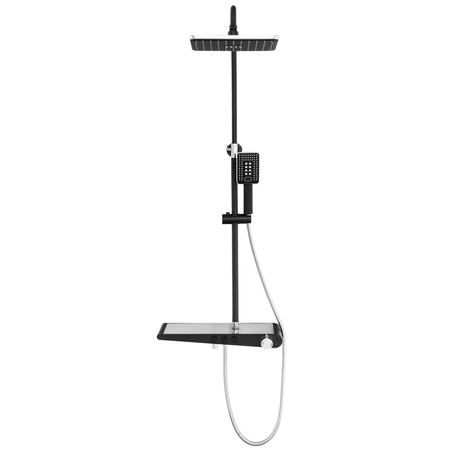 CONJUNTO DE DUCHA EXTERIOR LIVIA S-1206BC NEGRO/CROMADO