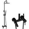 CONJUNTO DE DUCHA RETRO SENTIINI DE SUPERFICIE S-1188B NEGRO