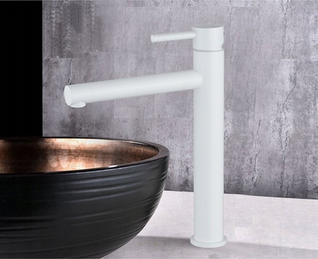 GRIFO DE LAVABO BELLA ALTO S-2002W BLANCO