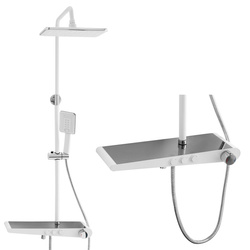 CONJUNTO DE DUCHA EXTERIOR LIVIA S-1205CW CROMO/BLANCO