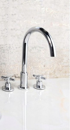 GRIFO DE LAVABO VERANNI DE 3 AGUJEROS S-1106 CROMADO