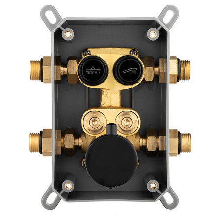 CONJUNTO DE DUCHA CARLO EMPOTRADO S-1172B NEGRO