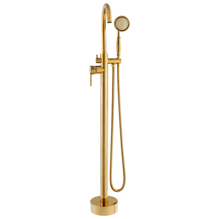 GRIFO DE BAÑERA ROSA RETRO EXENTO S-1221G DORADO