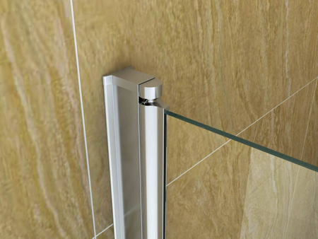 BIOMBO DE BAÑERA MARION 3 PANELES 120X140 MÓVIL CROMADO