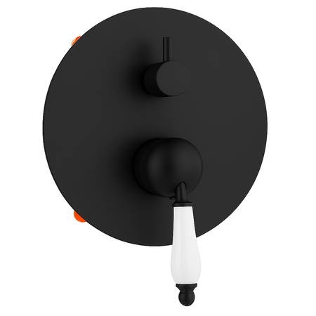 CONJUNTO DE DUCHA EMPOTRADO RETRO S-1175B NEGRO