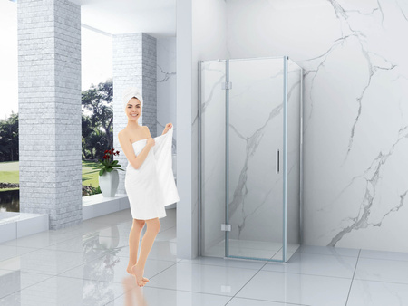 CABINA DE DUCHA WILSON CUADRADA TRANSPARENTE - 90X90X190 CROMO