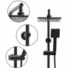 CONJUNTO DE DUCHA EXTERIOR Y-3005B NEGRO