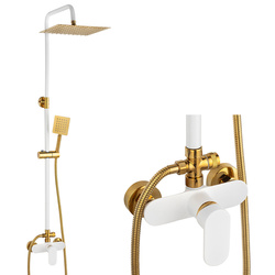 CONJUNTO DE DUCHA MARTINA EXTERIOR S-1190WG BLANCO/DORADO