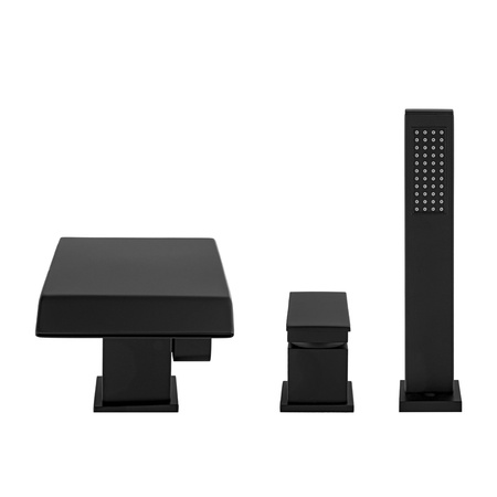 GRIFO DE BAÑERA DE 3 AGUJEROS S-1215B NEGRO