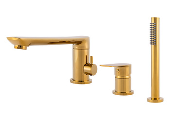 GRIFO DE BAÑERA DE 3 AGUJEROS S-1217G DORADO