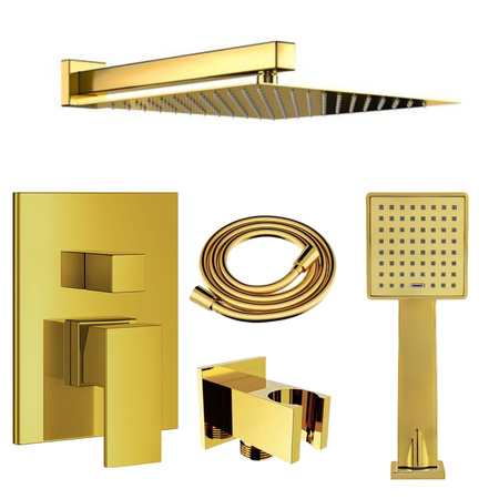 CONJUNTO DE DUCHA EMPOTRADO BASILIO S-1103G V2 DORADO