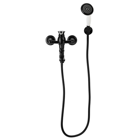 GRIFO DE BAÑERA VERONA DE PARED RETRO S-1185B NEGRO