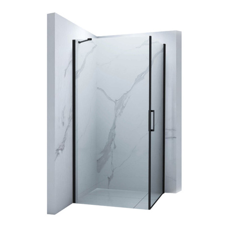 CABINA DE DUCHA FRANKLIN CUADRADA TRANSPARENTE - 80X80X190 NEGRO