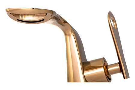 GRIFO DE LAVABO ELIZA DE PIE BAJO S-1143G DORADO