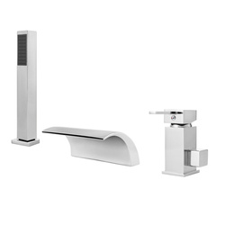 GRIFO DE BAÑERA CASCADE DE 3 AGUJEROS S-1006 V3 CROMO