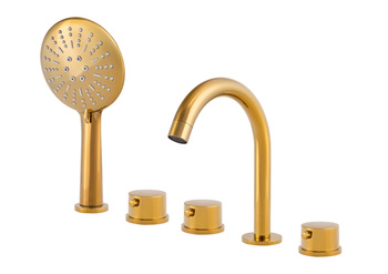 GRIFO DE BAÑERA DE 5 AGUJEROS S-1216G DORADO