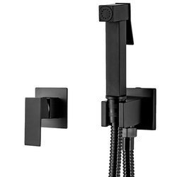 GRIFO DE BIDÉ EMPOTRADO CUBO - CONJUNTO HIGIÉNICO S-1117B NEGRO