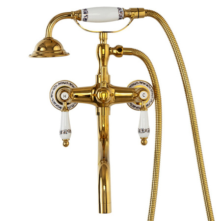 Grifo de bañera de pared Paloma Retro S-1184G dorado