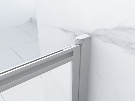 MAMPARA DE BAÑO SPENCER DE 2 HOJAS 100X150 DESLIZANTE BLANCA