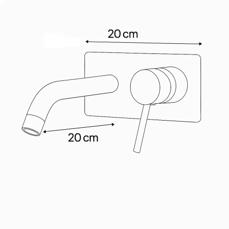 GRIFO DE LAVABO EMPOTRADO ROSA S-1095G DORADO