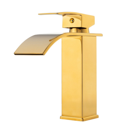 GRIFO DE LAVABO CASCADE BAJO DE MESA SEM-1001G DORADO