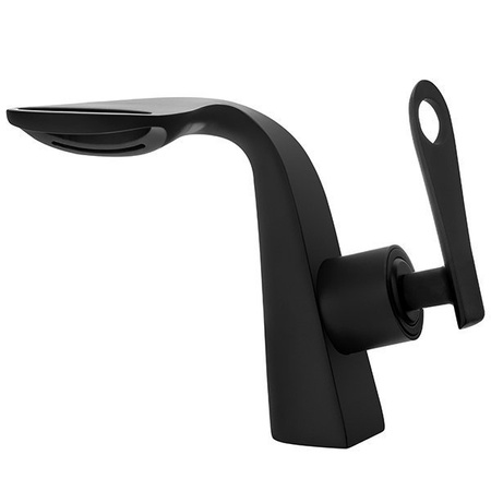 GRIFO DE LAVABO ELIZA DE PIE BAJO S-1143B NEGRO