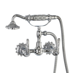 GRIFO DE BAÑERA ISABELLA DUCHA DE PARED RETRO S-1183 CROMO