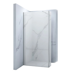 MAMPARA DE DUCHA WALK-IN DE 2 PARTES 60x40x200 TRANSPARENTE CROMO